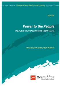 The mutual future of our National Health Service