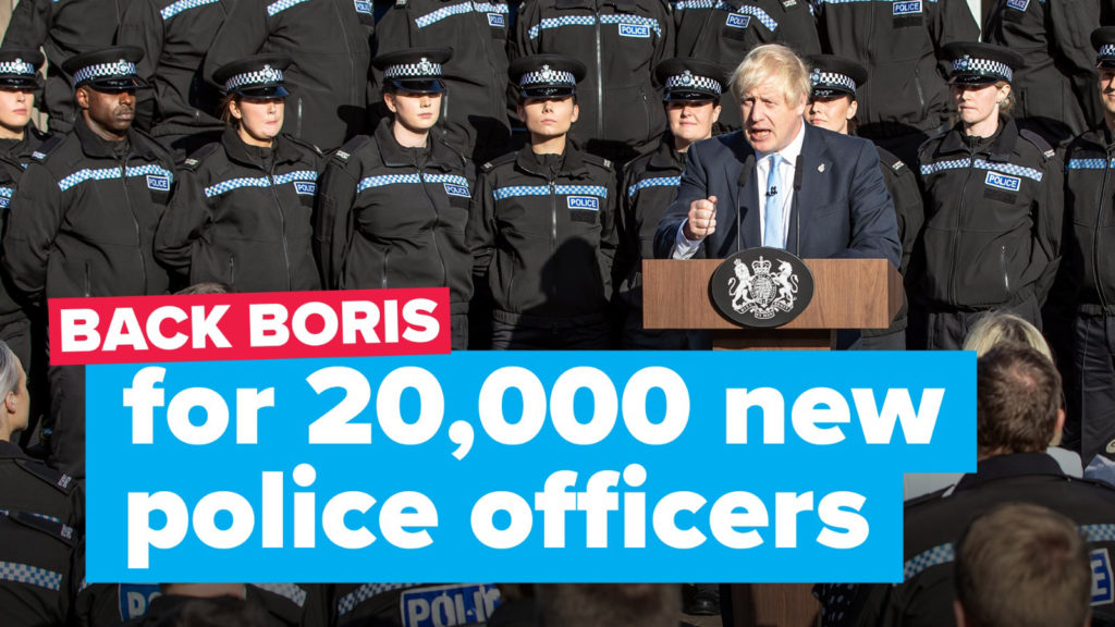 Back Boris for 20,000 new police officers